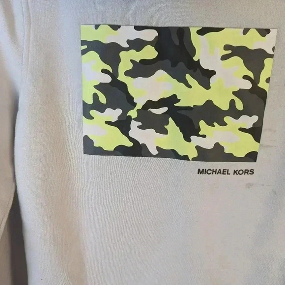 Michael Kors Camouflage Zip Up Hooded Sweatshirt / Medium - Picture 2 of 6
